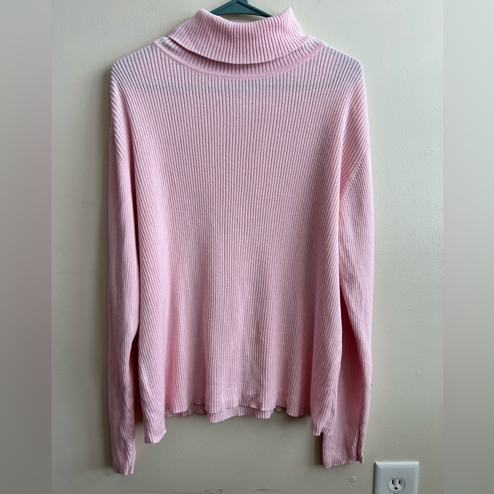 Kim Rogers Sport Women’s Pink Knit Turtle Neck Long Sleeve XL